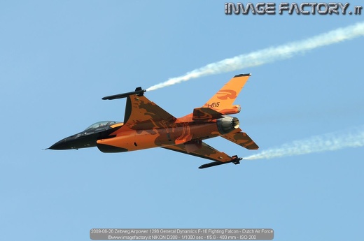 2009-06-26 Zeltweg Airpower 1296 General Dynamics F-16 Fighting Falcon - Dutch Air Force